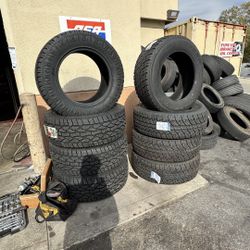 35x12.50R20 AT TIRES MOUNT AND BALANCE SET OF 4 $789