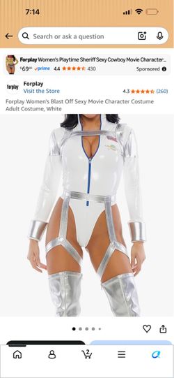 Forplay Blast Off Sexy Astronaut Costume White
