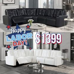 Power Reclining Sectional In Stock For Fast Delivery 