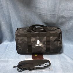 Bape Black Camo Duffel Bag