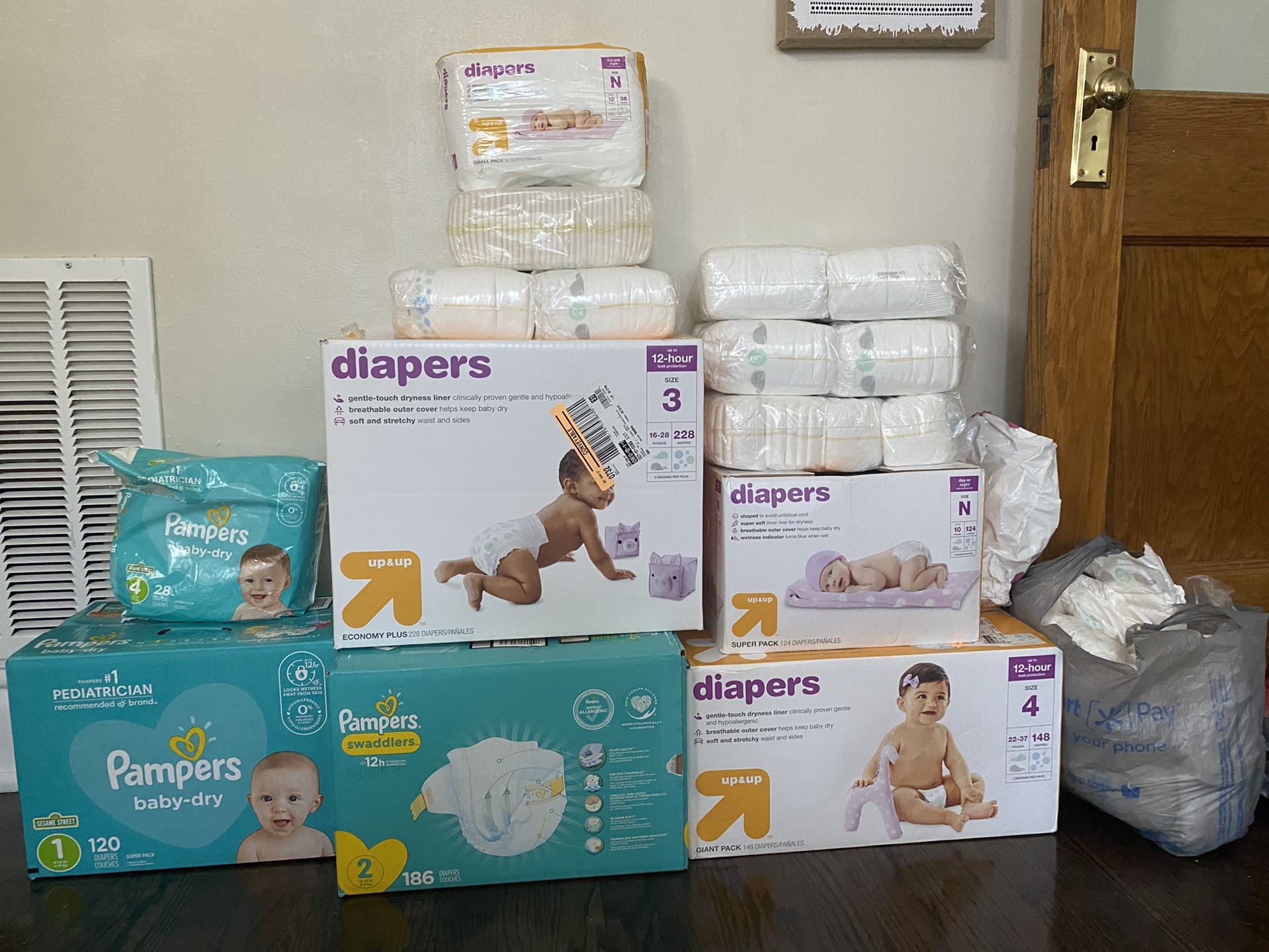 Diapers Sizes NB-4 