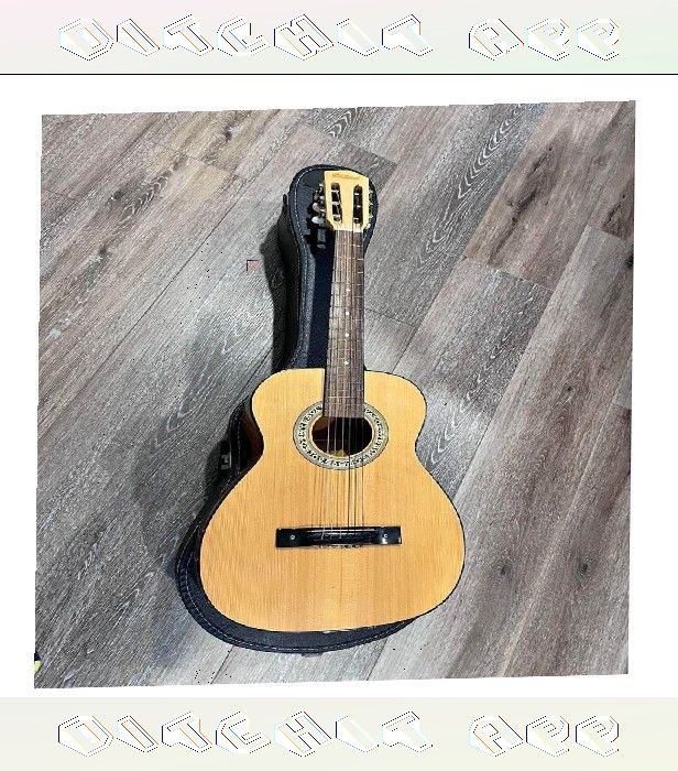 Acoustic Guitar Amazing Sound and Classic Design later continue