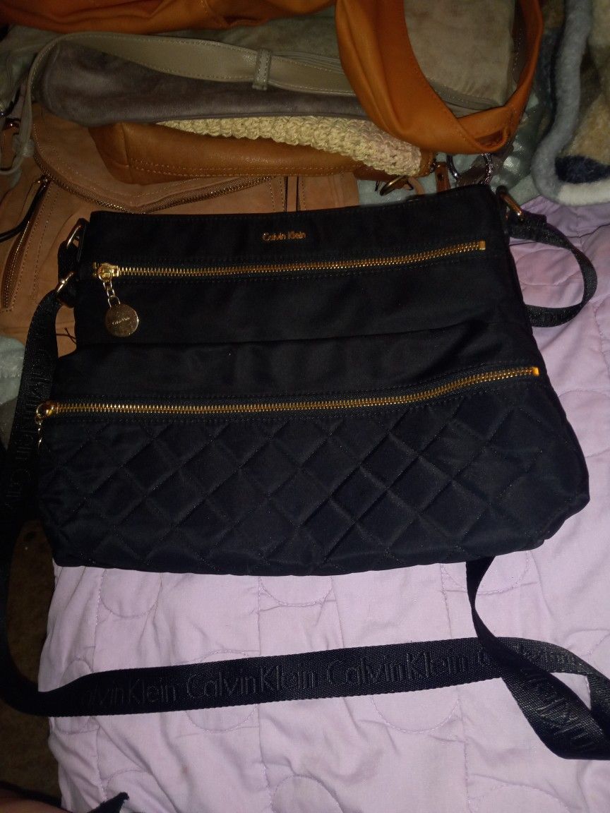 Calvin Klein Black Cross Body With Free Garment Bag Great Condition Gently Used