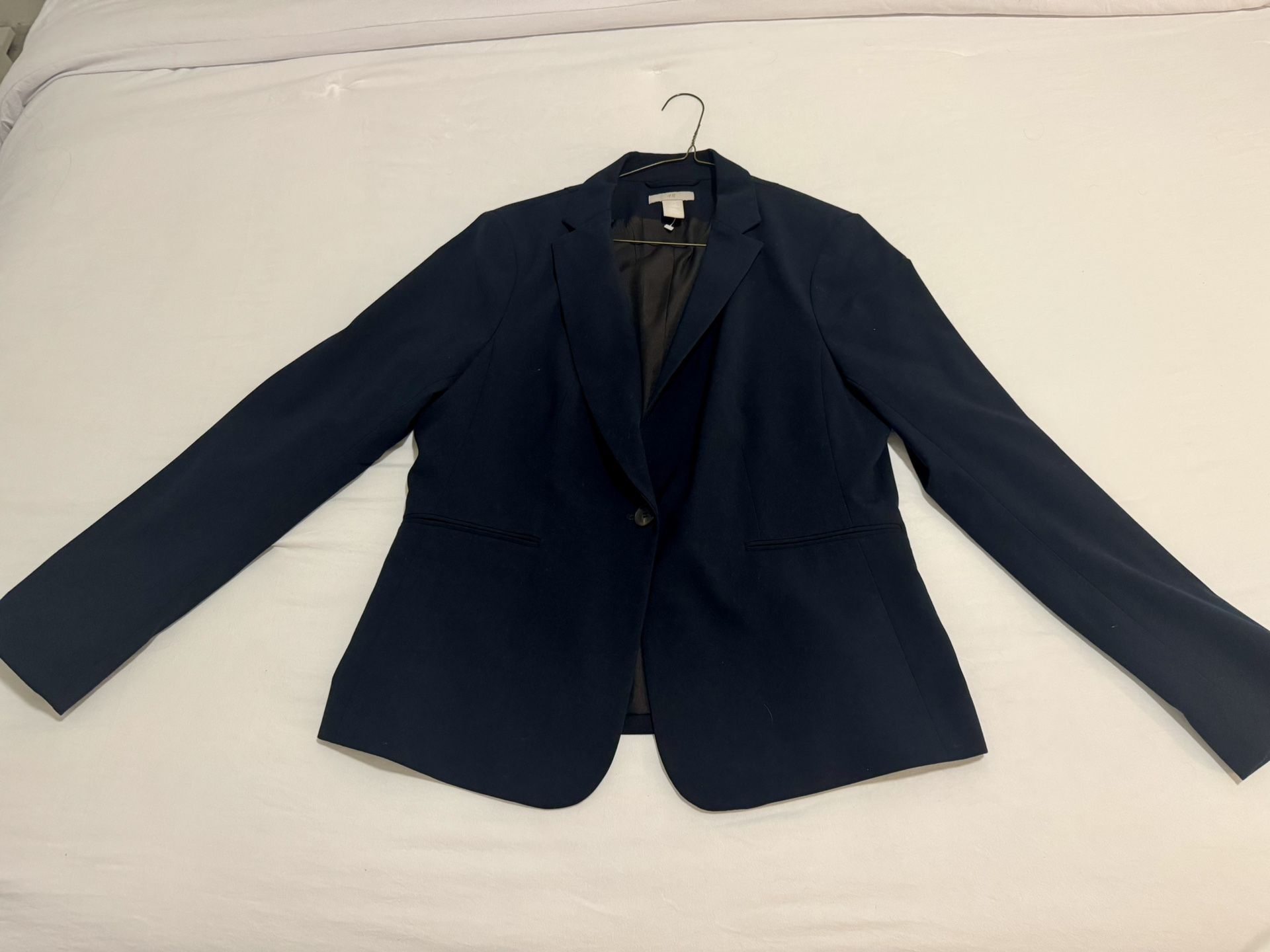 H&M NAVY BLUE BLAZER MEDIUM 10/10