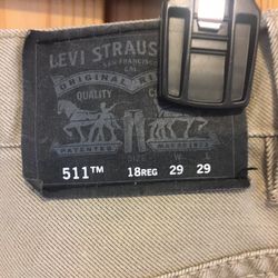 Boys Levis Size 18 511 Slim Beige