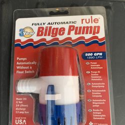 Rule Automatic Bilge Pump 800gpm.