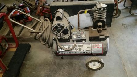 Campbell Professional Air Compressor 2-hp with hose.
