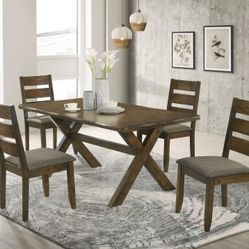 JUEGO DE COMEDOR 5 Pcs DINING SET TABLE W/ 4 CHAIRS ALL NEW IN BOX