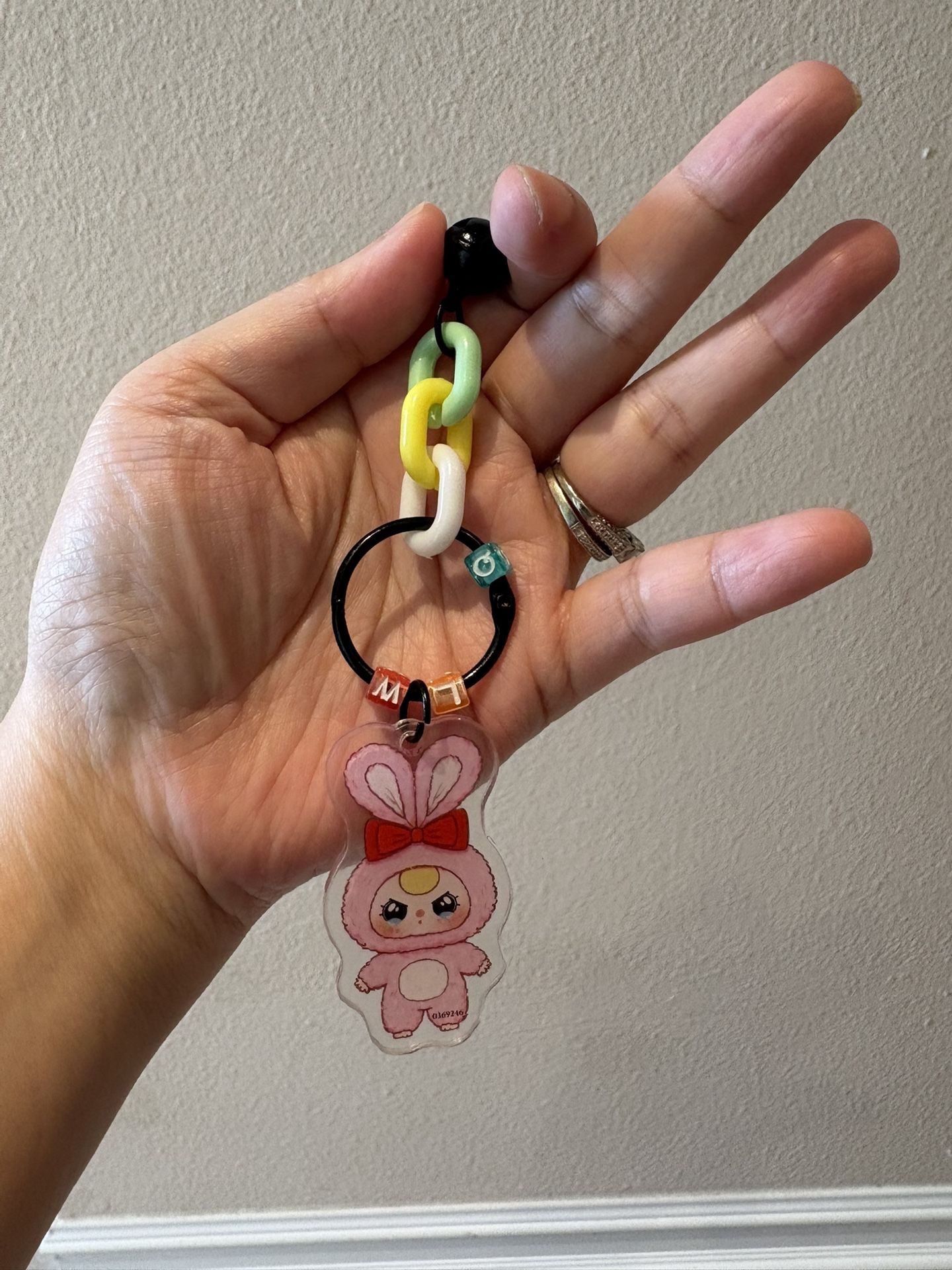 Confirmed Baby Three Acrylic Charm.