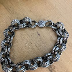 Authentic Chrome Hearts Bracelet with Box And Papers! Gothic. 925. Best Price Around!