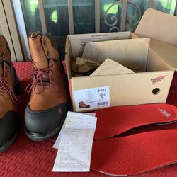 Red Wing 2403 BRNR XP Mens Sz 15 D 6” Non Mat Toe X EH X Waterproof Work Boots