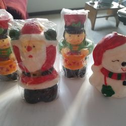 Lot Of 4 New Christmas Candles