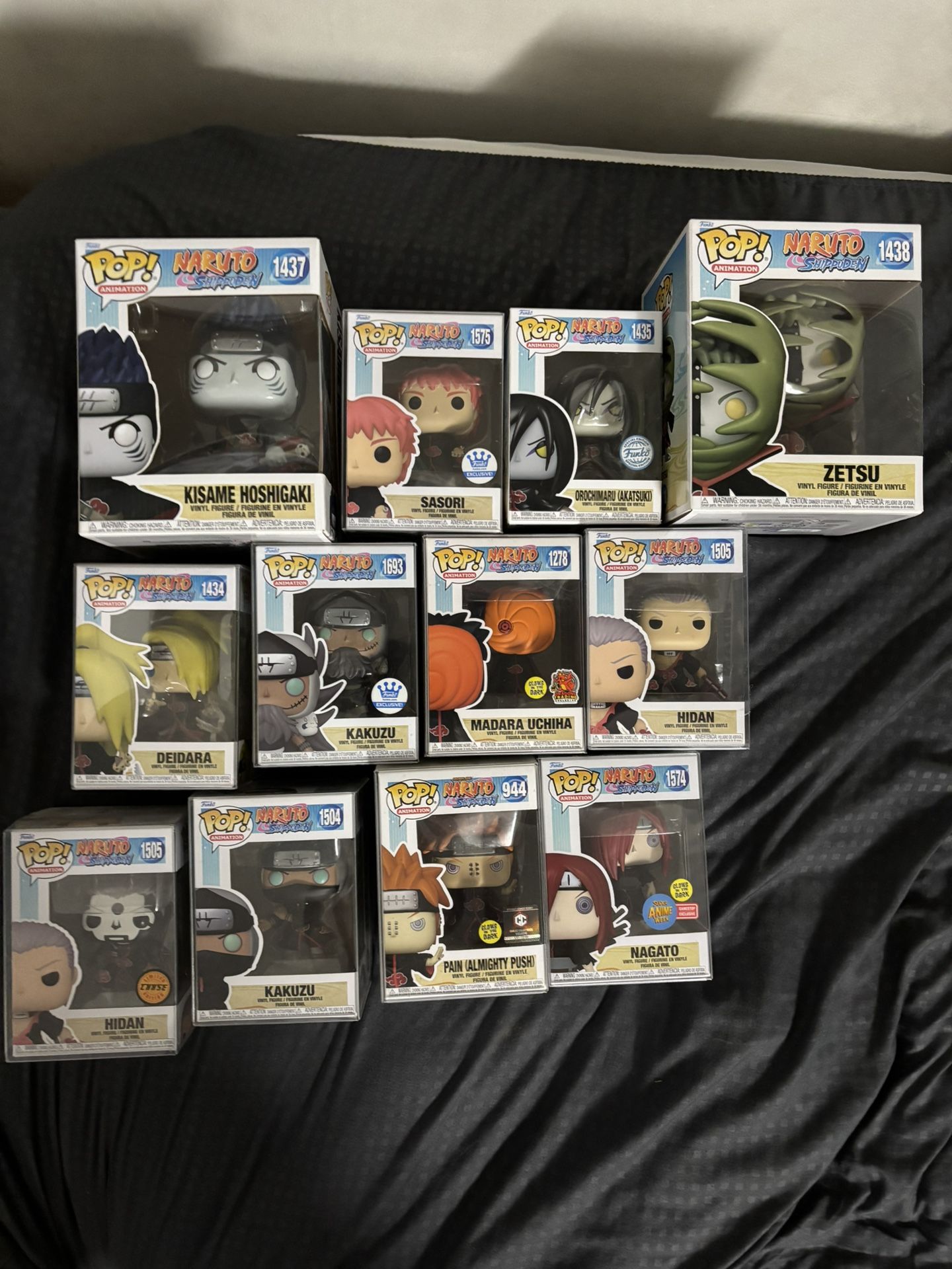 Funko Pop Naruto Akatsuki Set