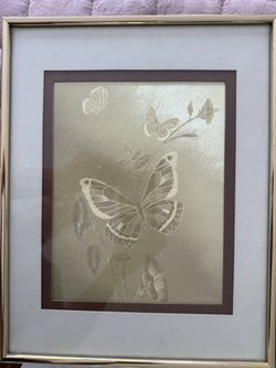 Vintage Metallic Butterfly Art – Manifestations Inc. (1983) 