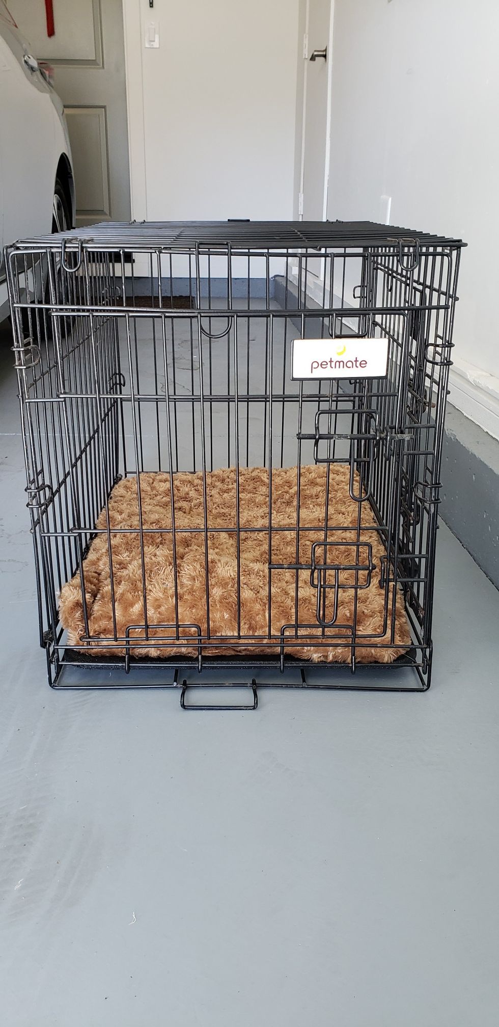 Small dog kennel and bed