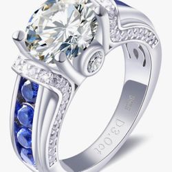 Women's 3-carat moissanite ring, moissanite.