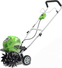 New Greenworks 40V 10" Cordless Tiller / Cultivator, Tool Only