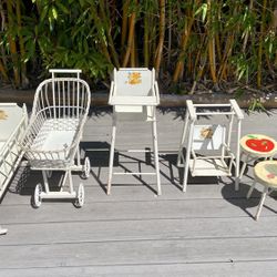 1970’s Vintage Children’s Doll Furniture 
