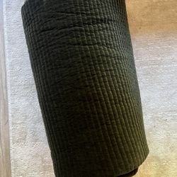 Crate & Barrel Velvet Quilt 
