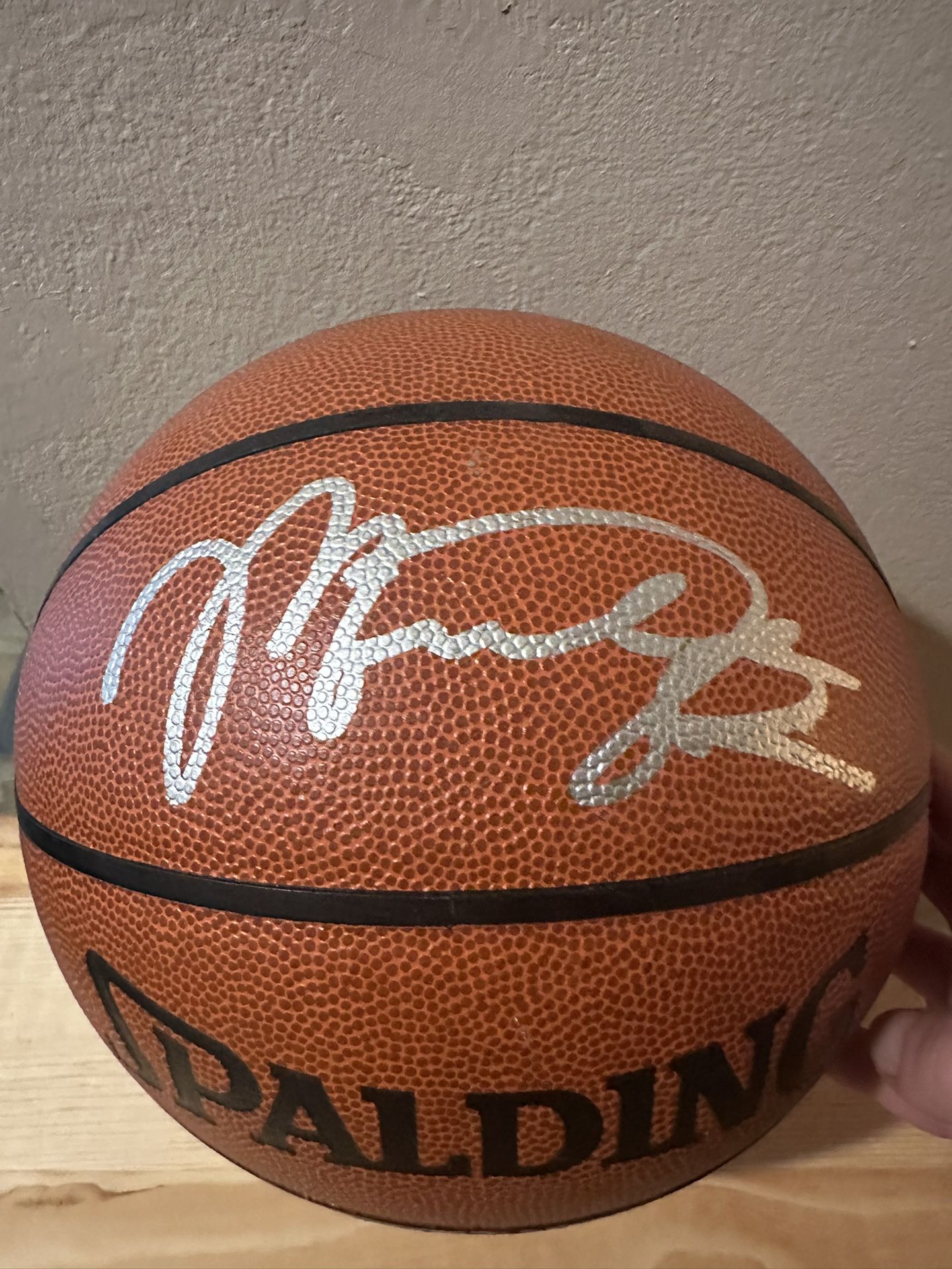 Micheal Jordan Autographed Spaulding Basketball