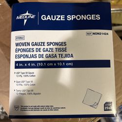  Gauze Sponges. 