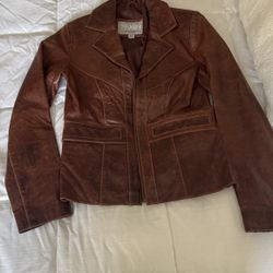 vintage wilson’s leather maxima jacket brown XS