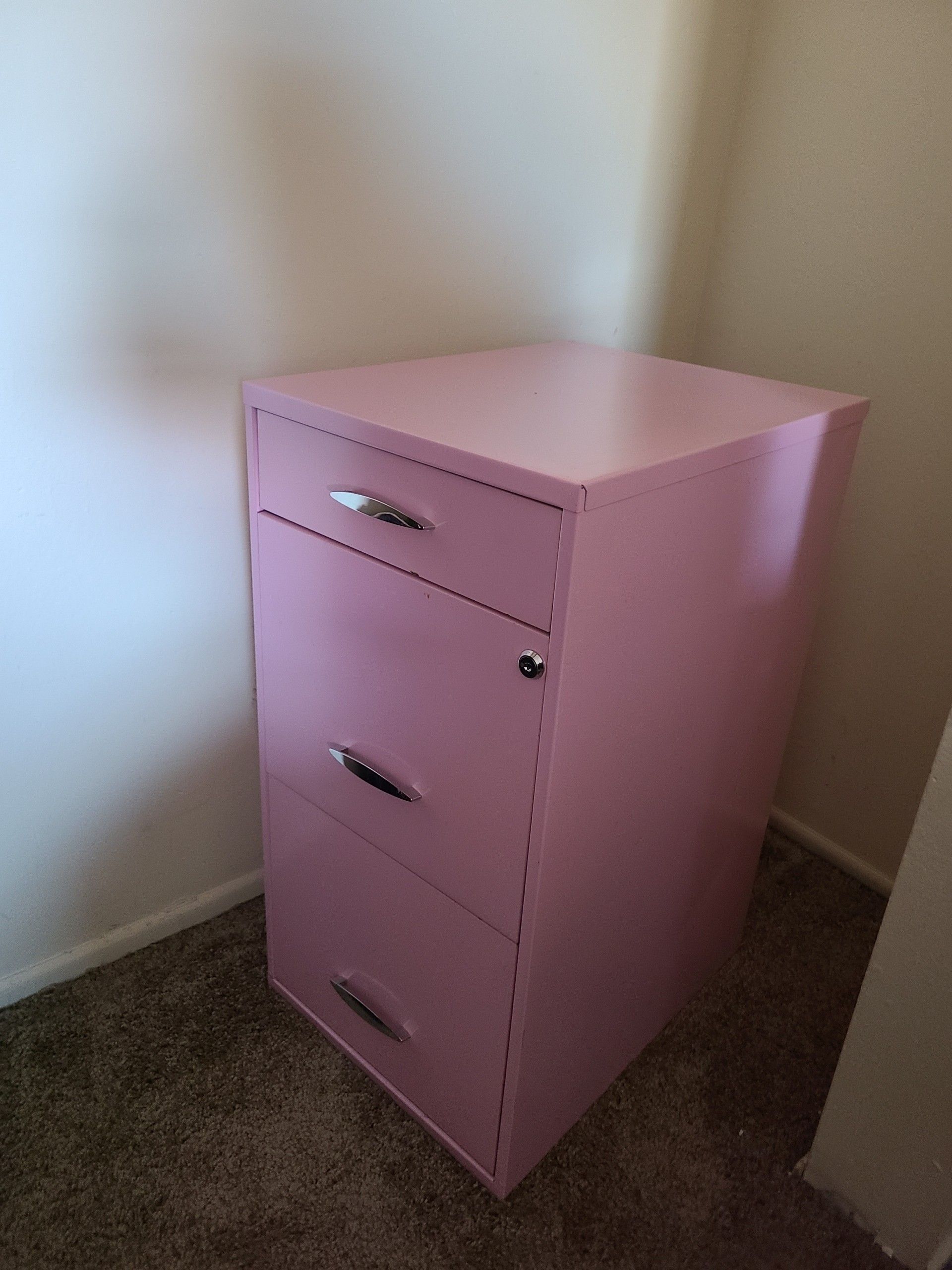 Pink File Cabinet