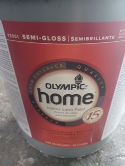 5 gallons Interior Semigloss Gray Paint