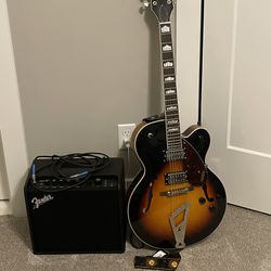 Gretsch Guitar And Fender Amp