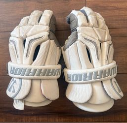 Warrior Burn Pro Lacrosse Gloves White Size XL
