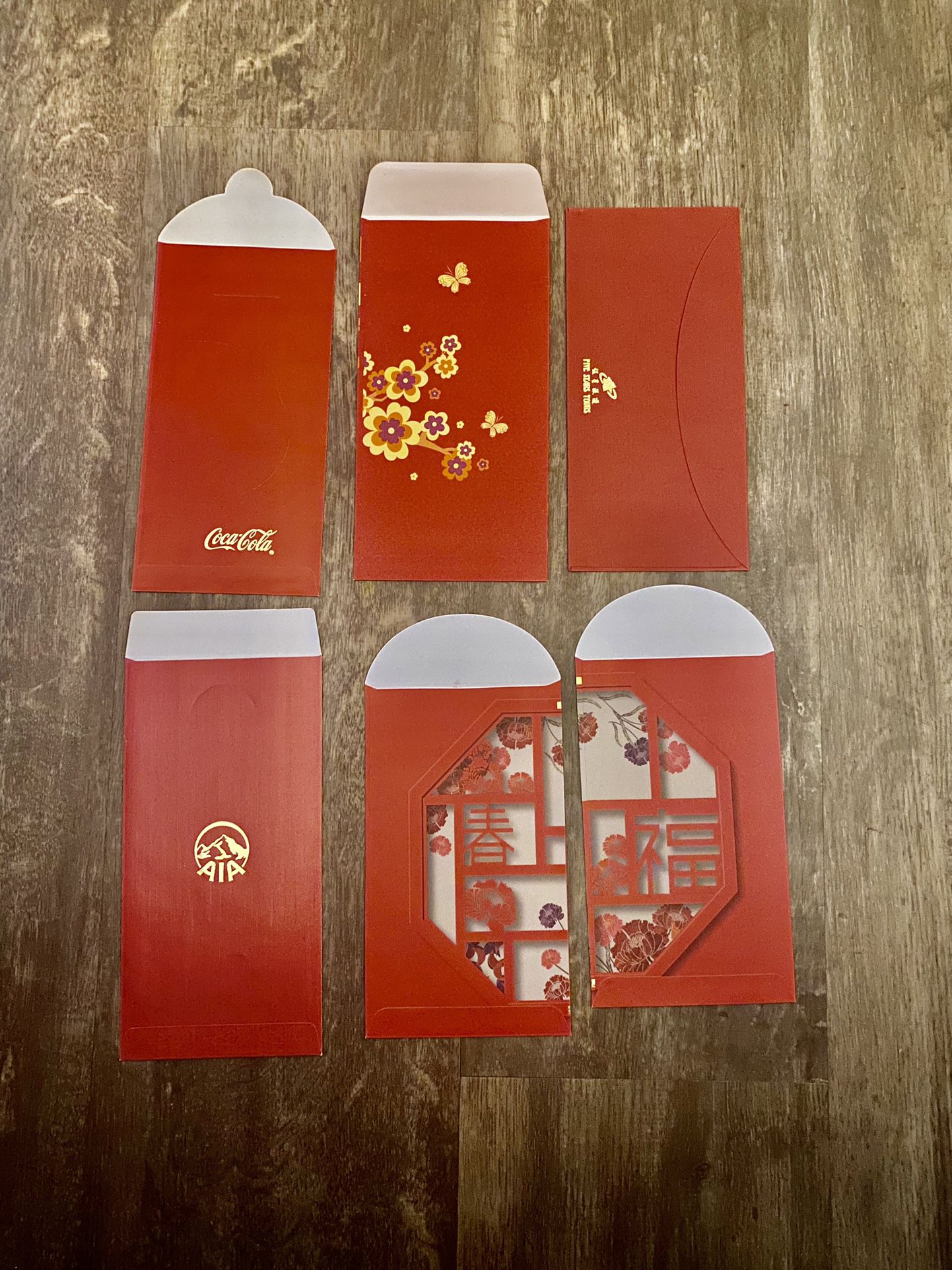 COKE Chinese New Year Red Money Packets Envelopes Origami Ang Pow Good Luck