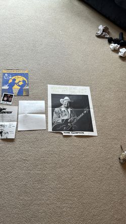 Vintage Hank Thompson memorabilia