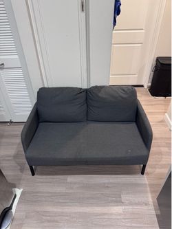 Modern Dark Gray Loveseat Couch Sofa 48x30