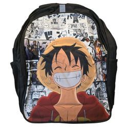 Monkey D Luffy One Piece Anime Manga Backpack Straw Hat Pirates W/Reflect Strips