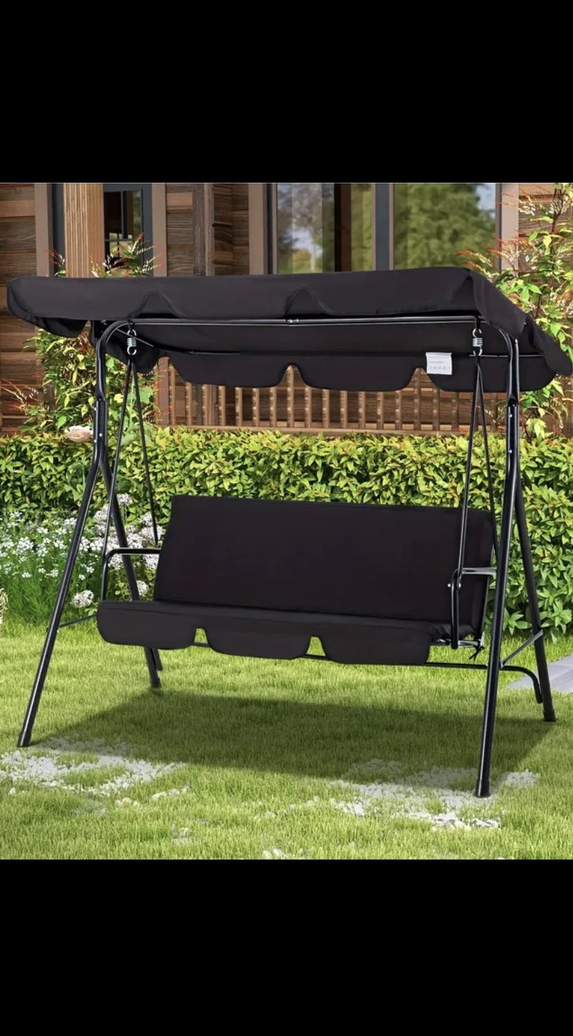 3 Person Canopy Patio Swing