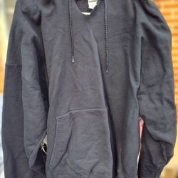 Hanes Black Sweatshirt Hoodie 