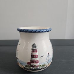Lighthouse Wax Tea Light Warmer Tart Burner Nautical Beach Decor