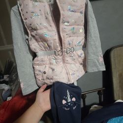 Girls Vest Shirt And Pants 6T