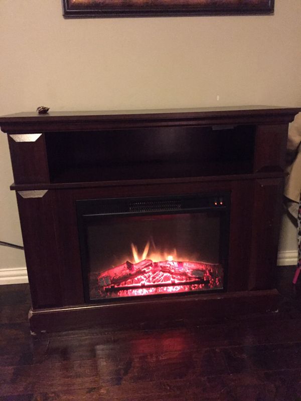 Electric fireplace w/ tv stand for Sale in Dallas, TX OfferUp