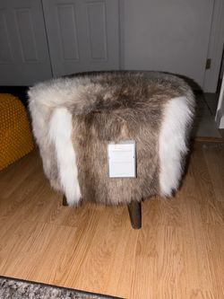 FOR SALE: Threshold Judith Faux Fur Ottoman