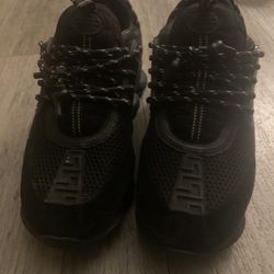 Versace chain reaction triple black size 13 Men. good condition. No Box