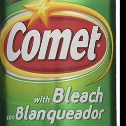 Disinfectant Cleanser with Bleach 21 oz - Comet Lemon Fresh Stains Remover