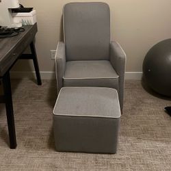 Recliner / Glider With Matching Ottoman