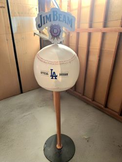 LA Dodgers JIM BEAM Baseball statue