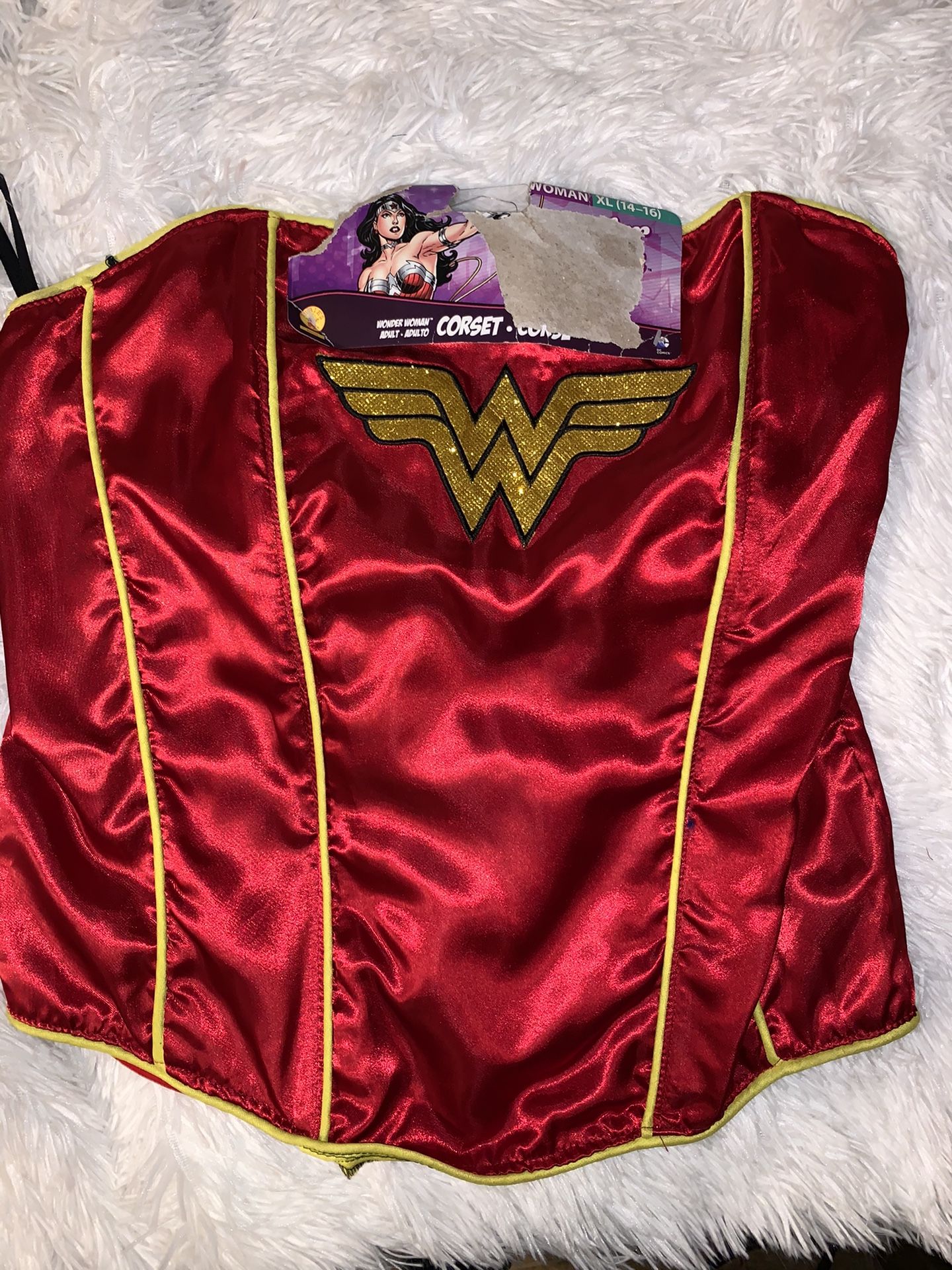Wonder woman corset Halloween costume size extra large