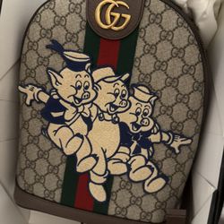Authentic Gucci 3 Little Pigs Backpack 