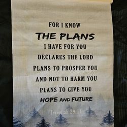 12x16 Bible Verse Wall Hanging new