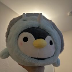 Takashoji 14 Inch blue Kigurumi Penguin in Triceratops Plushie BRAND NEW