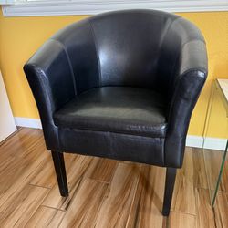 Modern faux leather chairs