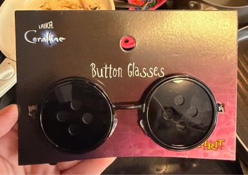 Brand new Coraline button glasses